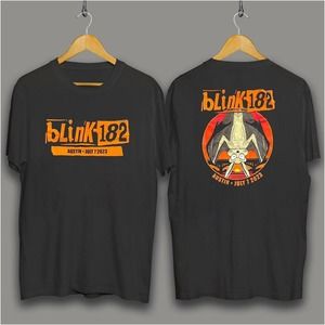 Blink 182 Austin Tour 2 Sided, Vintage Graphic T-Shirt